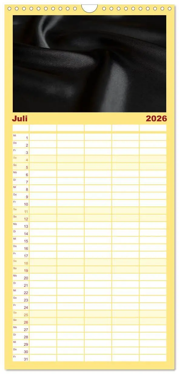 Bild: 9783516509991 | Familienplaner 2026 - Foto- und Bastelkalender Satin - Stilvoll zum...