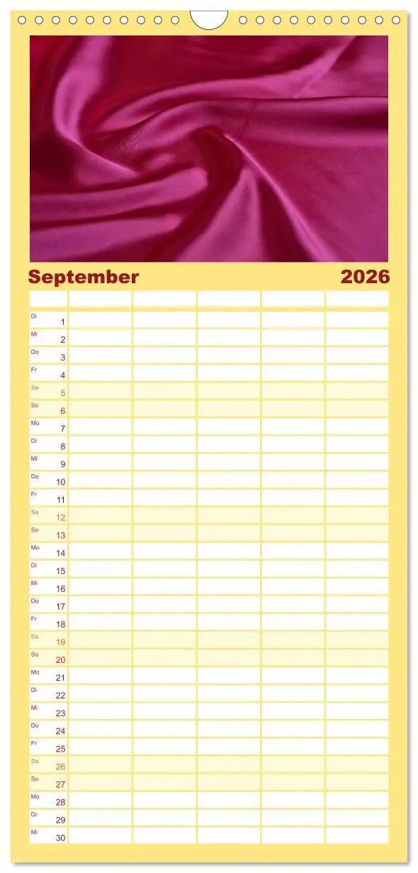 Bild: 9783516509991 | Familienplaner 2026 - Foto- und Bastelkalender Satin - Stilvoll zum...
