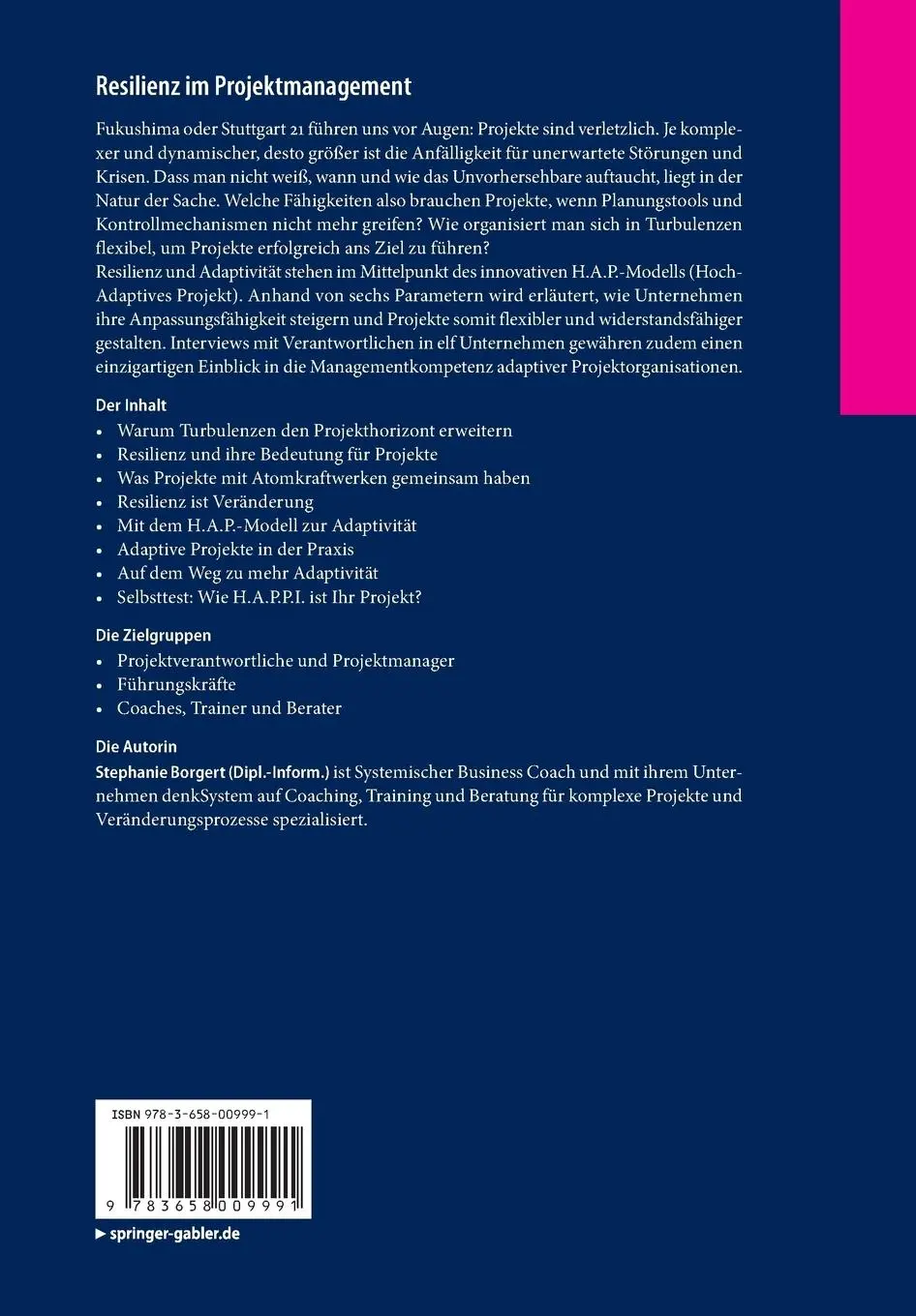 Rückseite: 9783658009991 | Resilienz im Projektmanagement | Stephanie Borgert | Taschenbuch