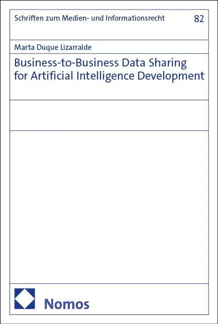 Cover: 9783756019991 | Business-to-Business Data Sharing for Artificial Intelligence...