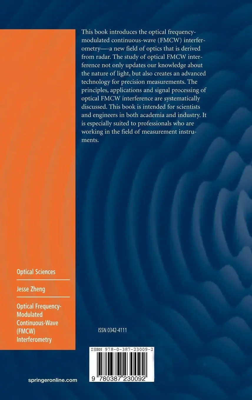 Rückseite: 9780387230092 | Optical Frequency-Modulated Continuous-Wave (FMCW) Interferometry