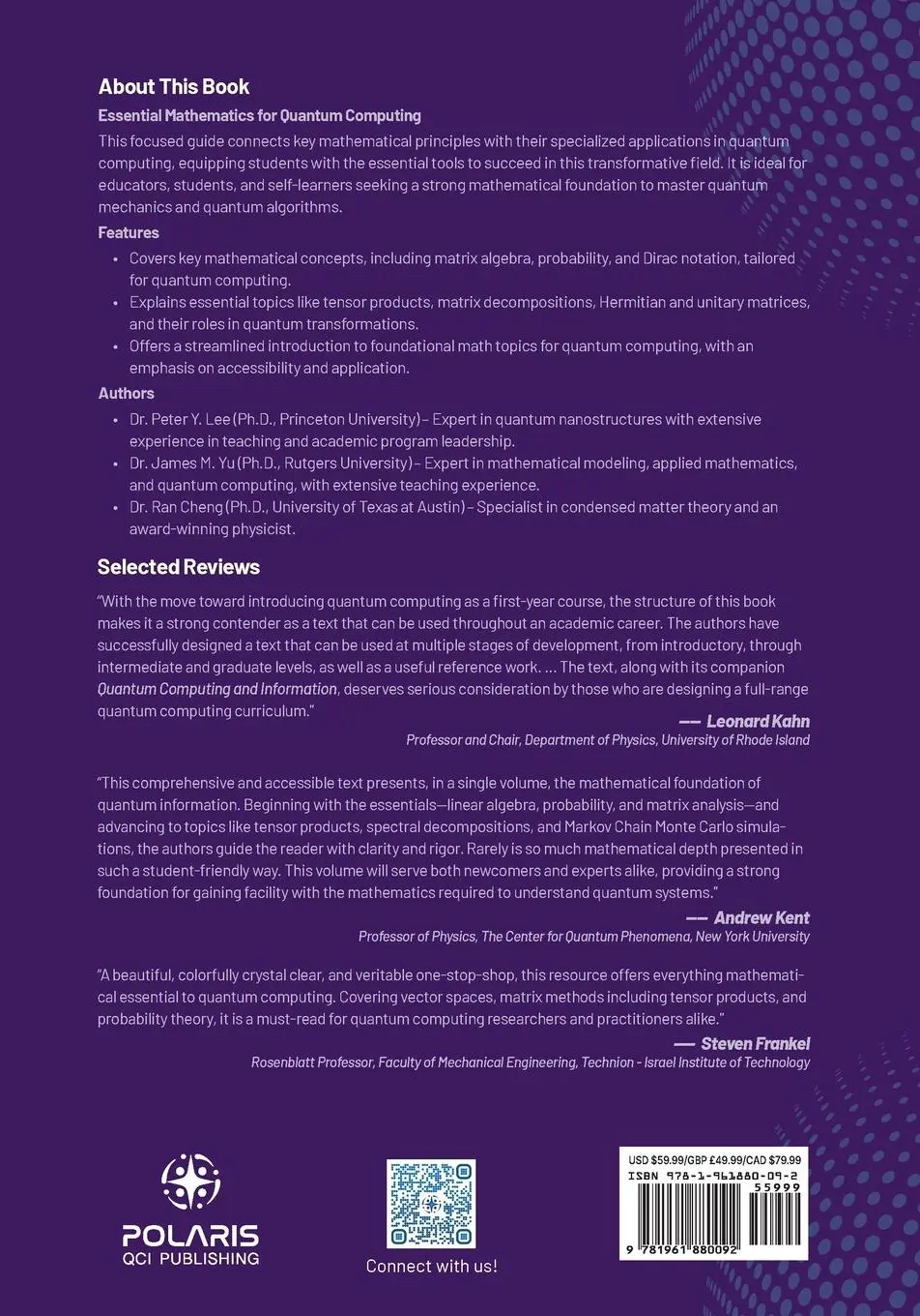 Rückseite: 9781961880092 | Mathematical Foundations of Quantum Computing | A Scaffolding Approach