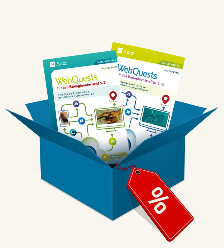 Cover: 9783403690092 | Paket: WebQuests für den Biologieunterricht | Klassen 5. bis 10.