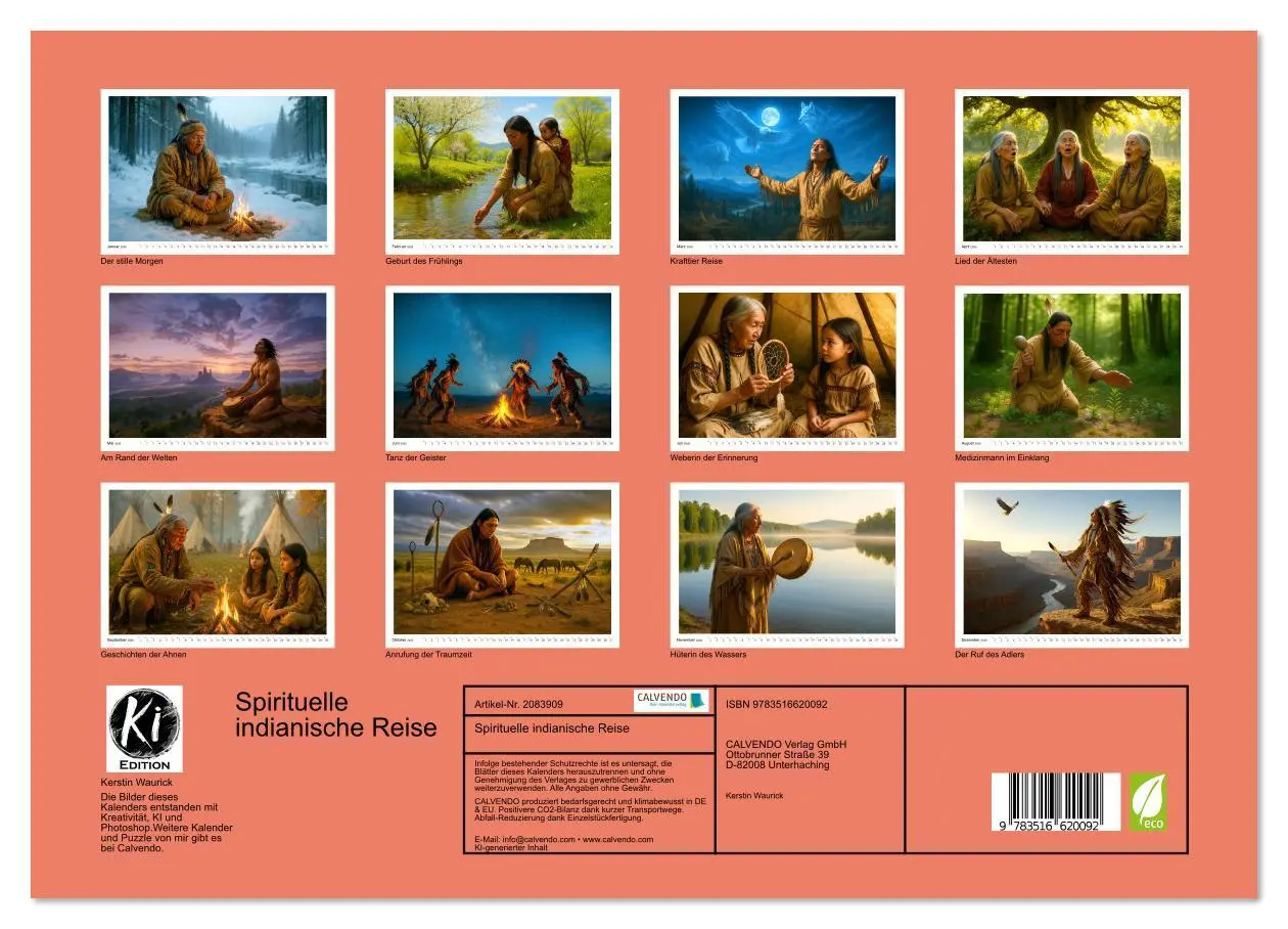 Bild: 9783516620092 | Spirituelle indianische Reise (hochwertiger Premium Wandkalender...