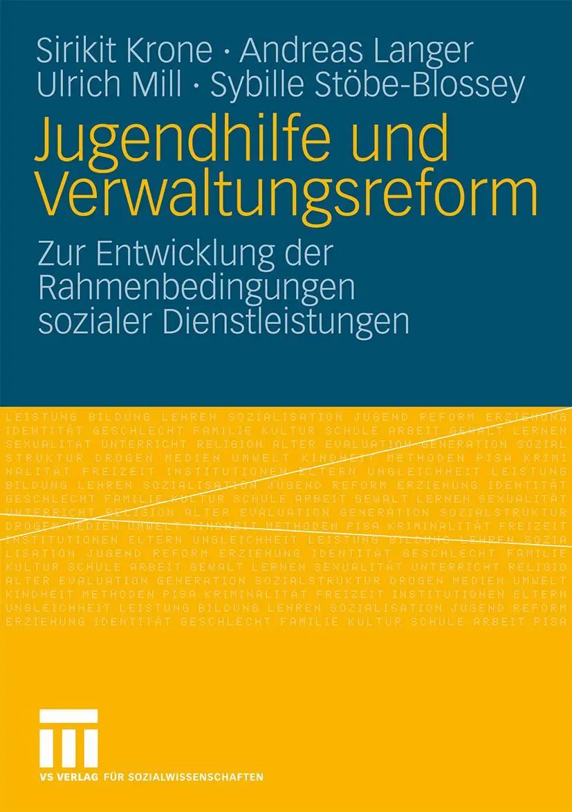 Cover: 9783531160092 | Jugendhilfe und Verwaltungsreform | Sirikit Krone (u. a.) | Buch | vi