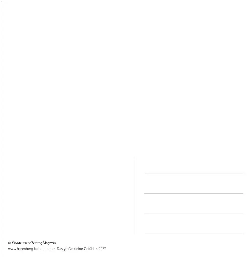 Bild: 9783840040092 | Das große kleine Gefühl Premium-Postkartenkalender 2027 - 53...