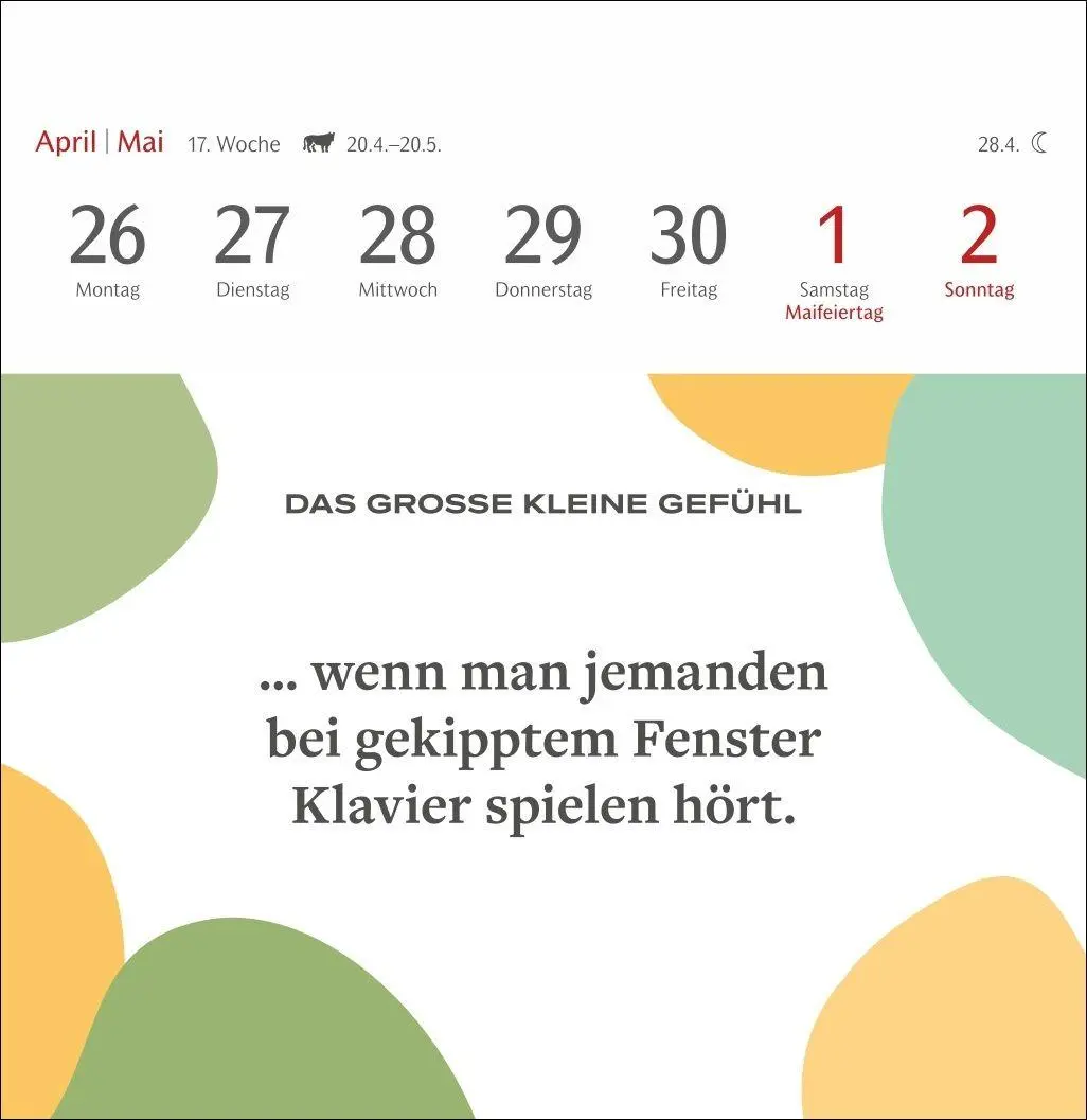 Bild: 9783840040092 | Das große kleine Gefühl Premium-Postkartenkalender 2027 - 53...