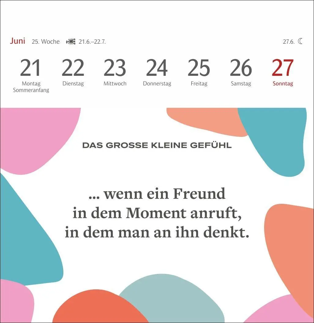Bild: 9783840040092 | Das große kleine Gefühl Premium-Postkartenkalender 2027 - 53...