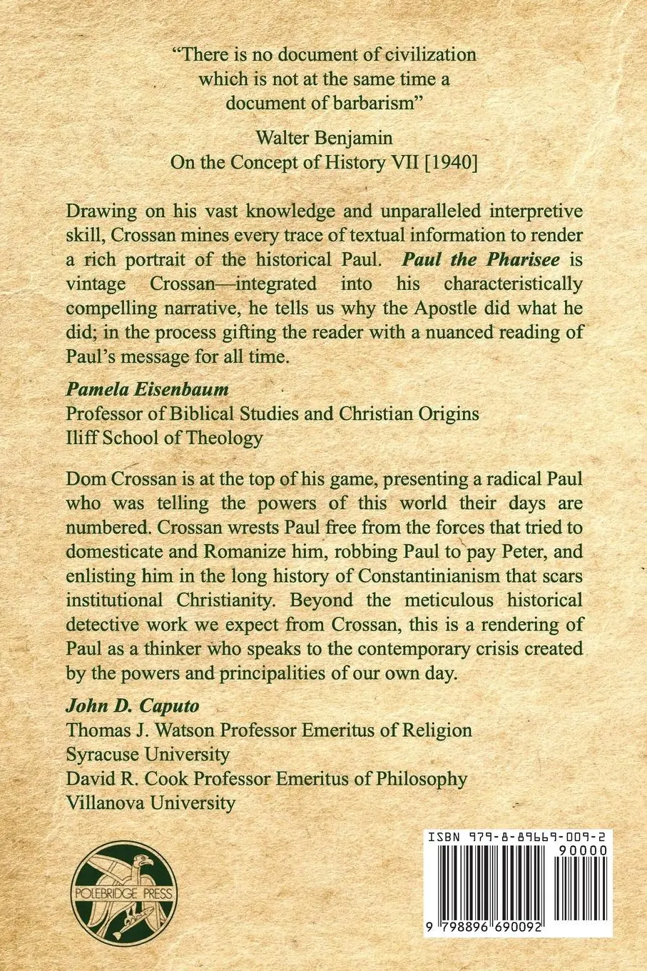 Rückseite: 9798896690092 | PAUL the PHARISEE | A Vision Beyond the Violence of Civilization