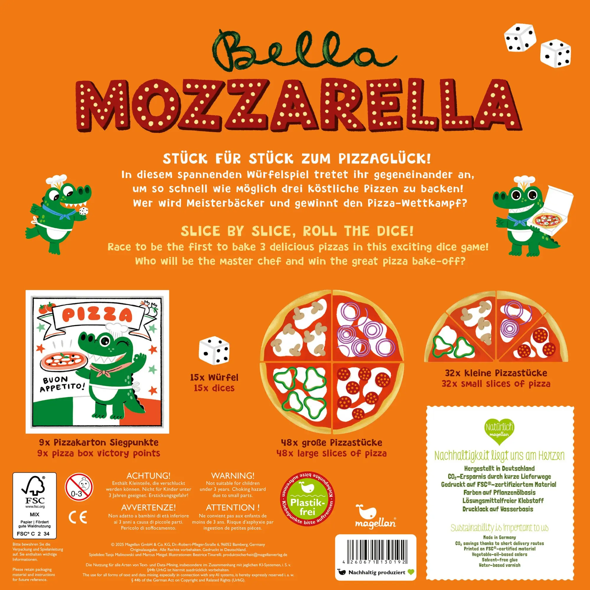 Rückseite: 4260671130192 | Bella Mozzarella | Tanja Malinowski (u. a.) | Spiel | N3019 | Deutsch
