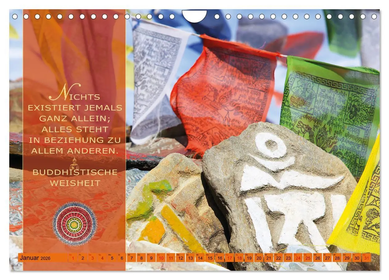 Bild: 9783457380192 | Unterwegs zur Erleuchtung Buddhistische Weisheiten (Wandkalender...