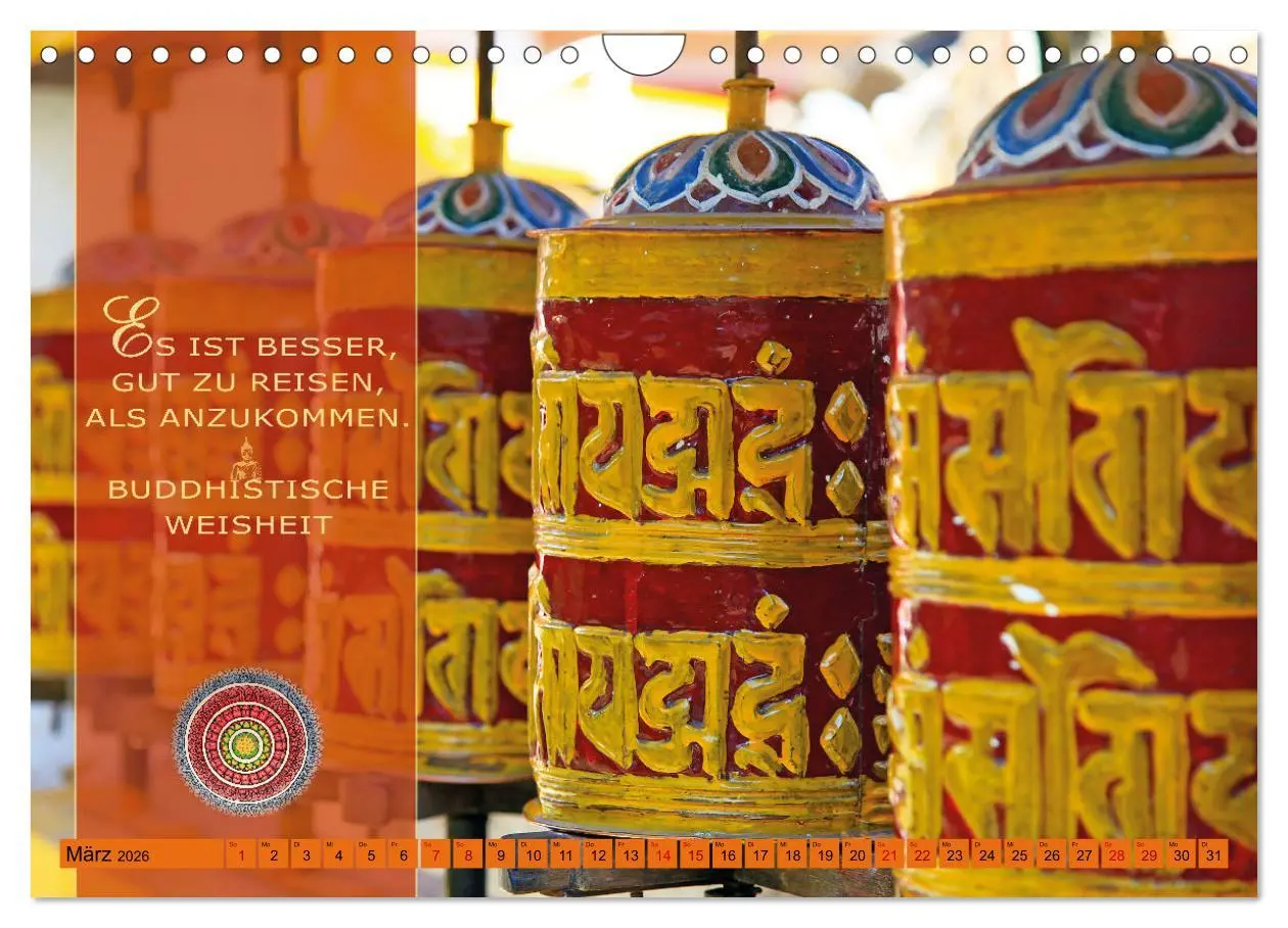 Bild: 9783457380192 | Unterwegs zur Erleuchtung Buddhistische Weisheiten (Wandkalender...
