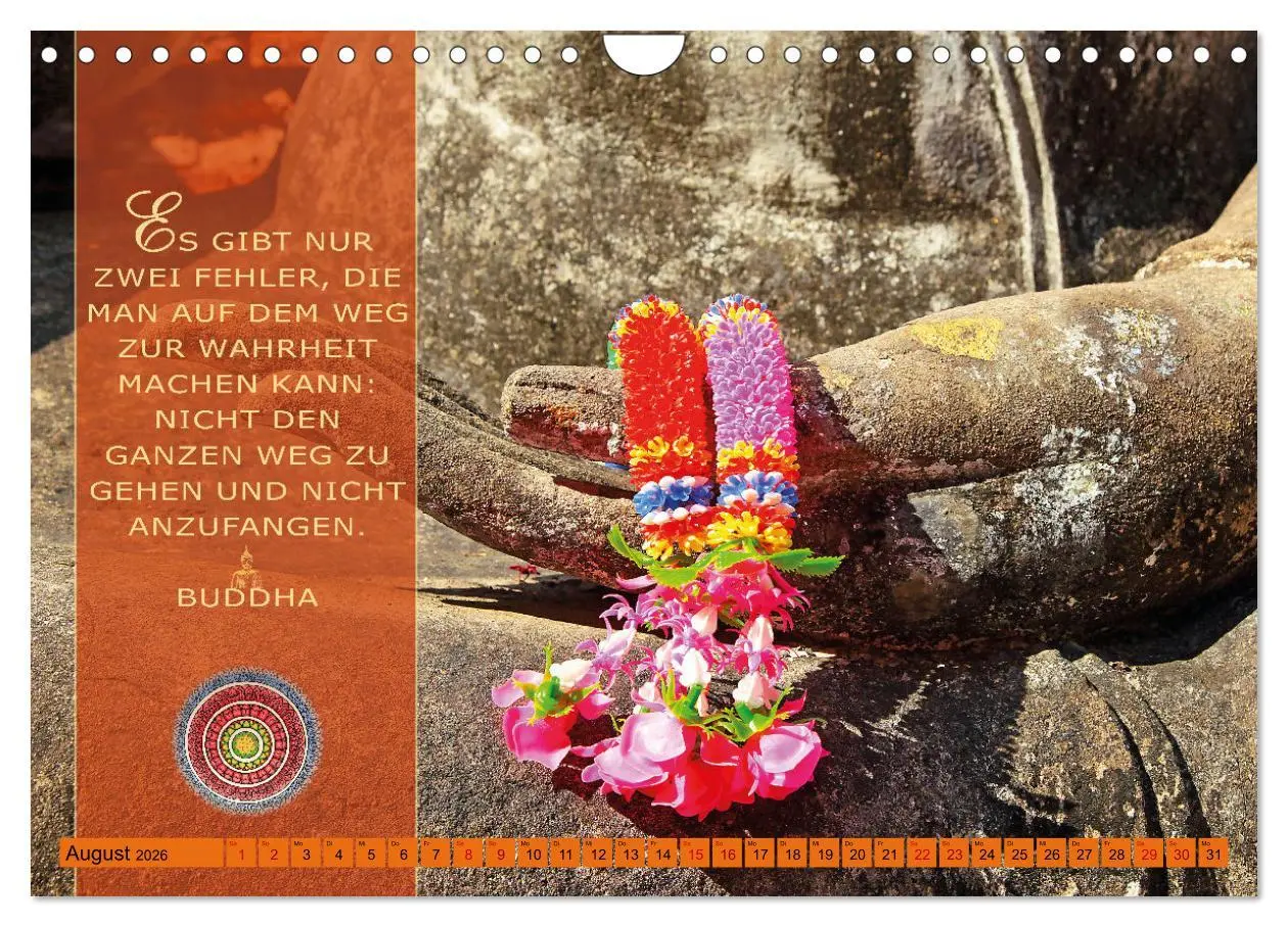 Bild: 9783457380192 | Unterwegs zur Erleuchtung Buddhistische Weisheiten (Wandkalender...
