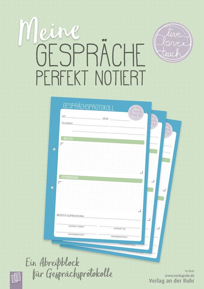 Cover: 9783834640192 | Meine Gespräche perfekt notiert | Redaktionsteam Verlag an der Ruhr