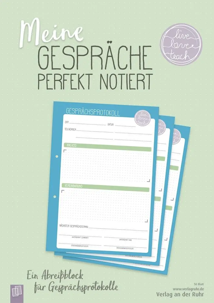 Cover: 9783834640192 | Meine Gespräche perfekt notiert | Redaktionsteam Verlag an der Ruhr