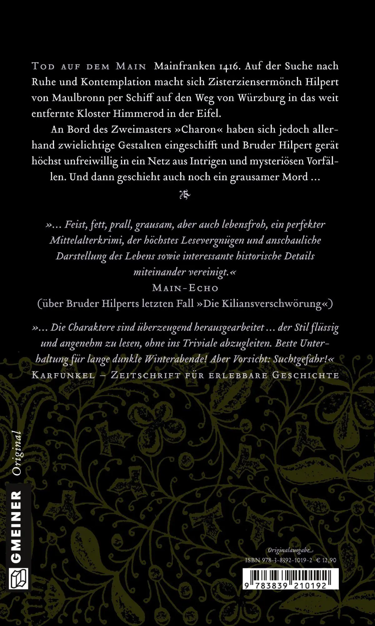 Rückseite: 9783839210192 | Pilger des Zorns | Bruder Hilperts dritter Fall | Uwe Klausner | Buch