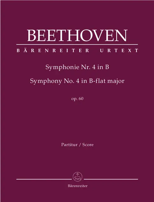 Cover: 9790006500192 | Symphonie Nr. 4 B-Dur op. 60, Partitur | Partitur, Urtextausgabe | VI