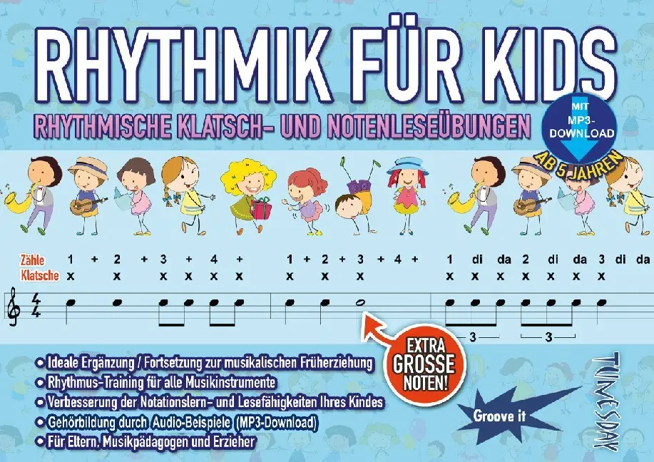 Cover: 9790501980192 | Rhythmik für Kids | Jörg Sieghart | Deutsch | 2015 | Tunesday Records