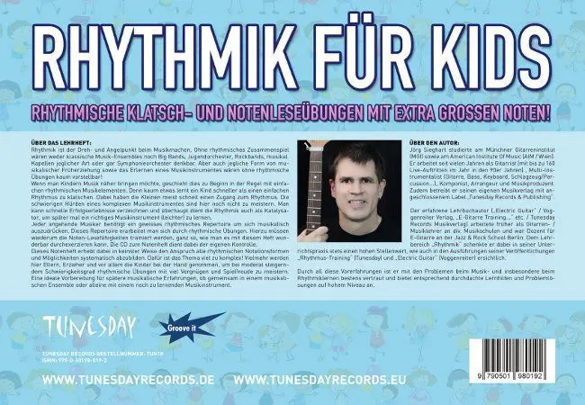 Bild: 9790501980192 | Rhythmik für Kids | Jörg Sieghart | Deutsch | 2015 | Tunesday Records