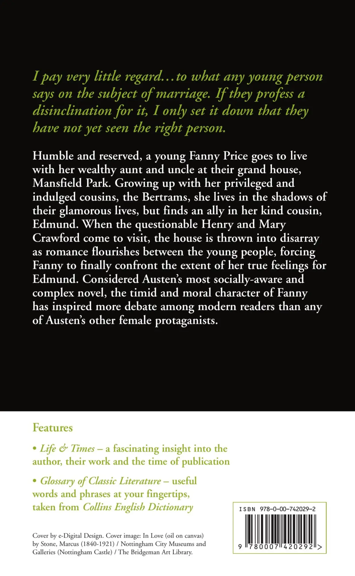 Rückseite: 9780007420292 | Mansfield Park | Jane Austen | Taschenbuch | 516 S. | Englisch | 2011