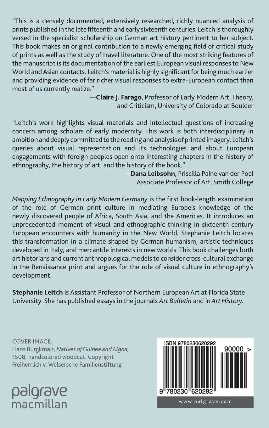 Rückseite: 9780230620292 | Mapping Ethnography in Early Modern Germany | S. Leitch | Buch | xix