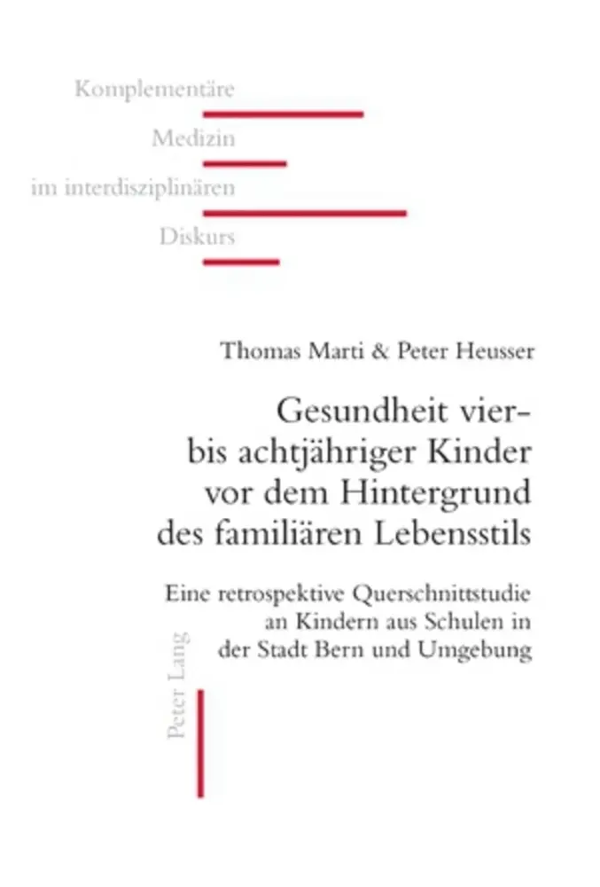 Cover: 9783034300292 | Gesundheit vier- bis achtjähriger Kinder vor dem Hintergrund des...