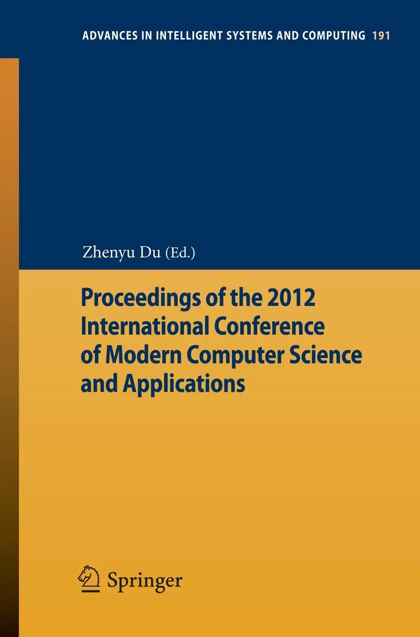 Cover: 9783642330292 | Proceedings of the 2012 International Conference of Modern Computer...