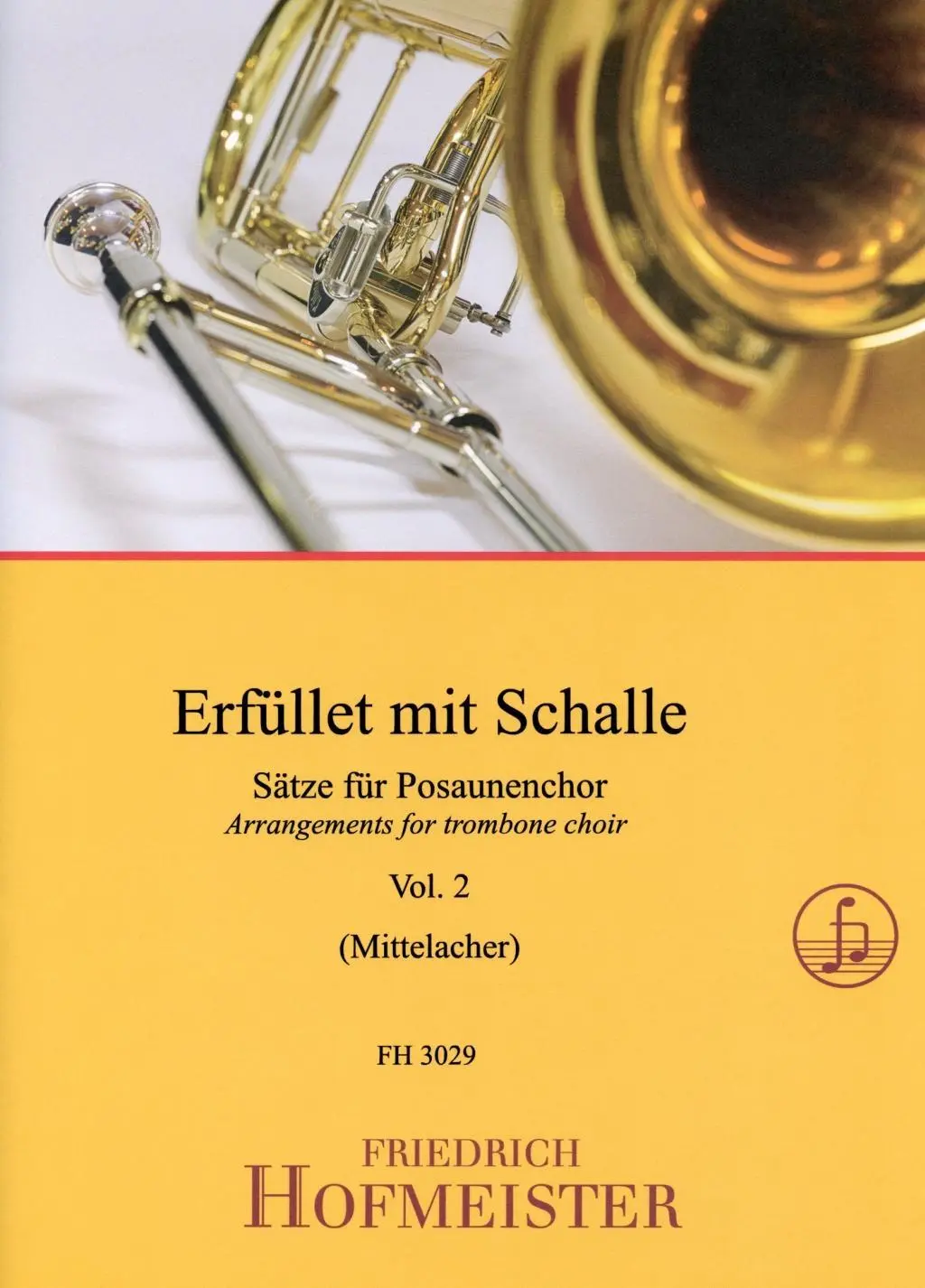 Cover: 9790203430292 | Erfüllet mit Schalle - Sätze für Posaunenchor | dt/engl | Bruckner