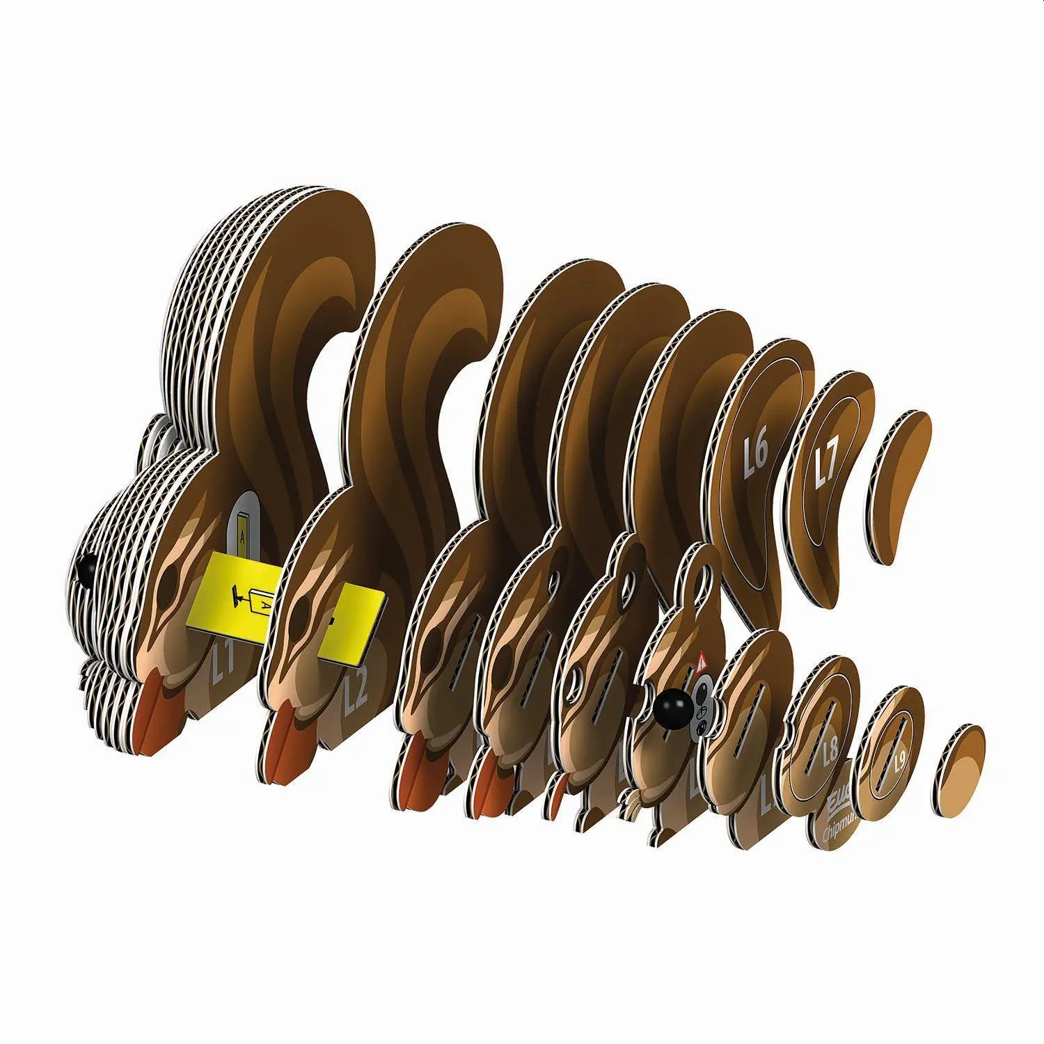 Bild: 9421035150392 | EUGY - 3D Bastelset Eichhörnchen | Eugy | Kit (Bastelset) | 650041