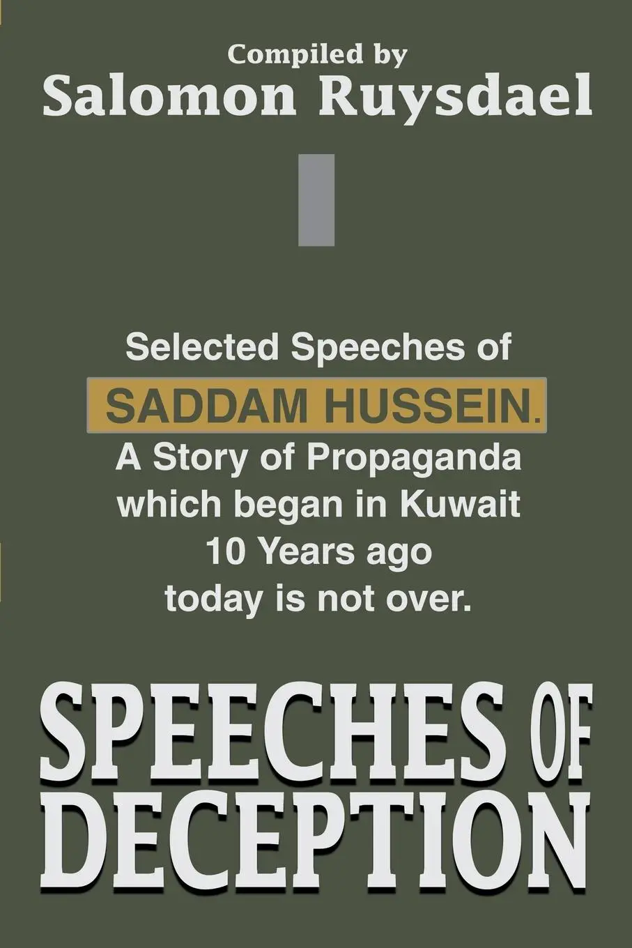 Cover: 9780595270392 | Speeches of Deception | Salomon Ruysdael | Taschenbuch | Englisch