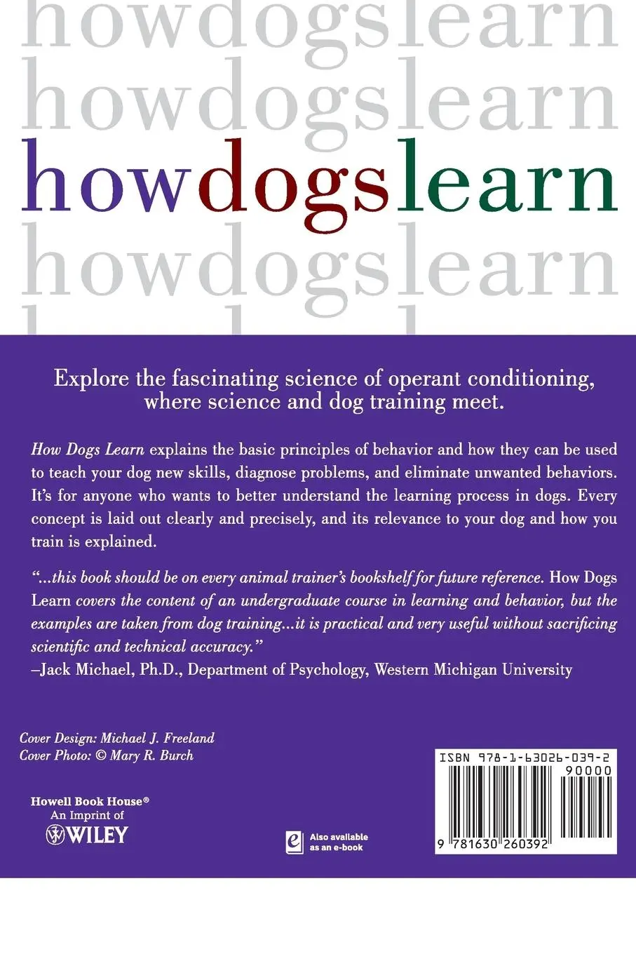 Rückseite: 9781630260392 | How Dogs Learn | Mary R. Burch (u. a.) | Taschenbuch | Englisch | 1999