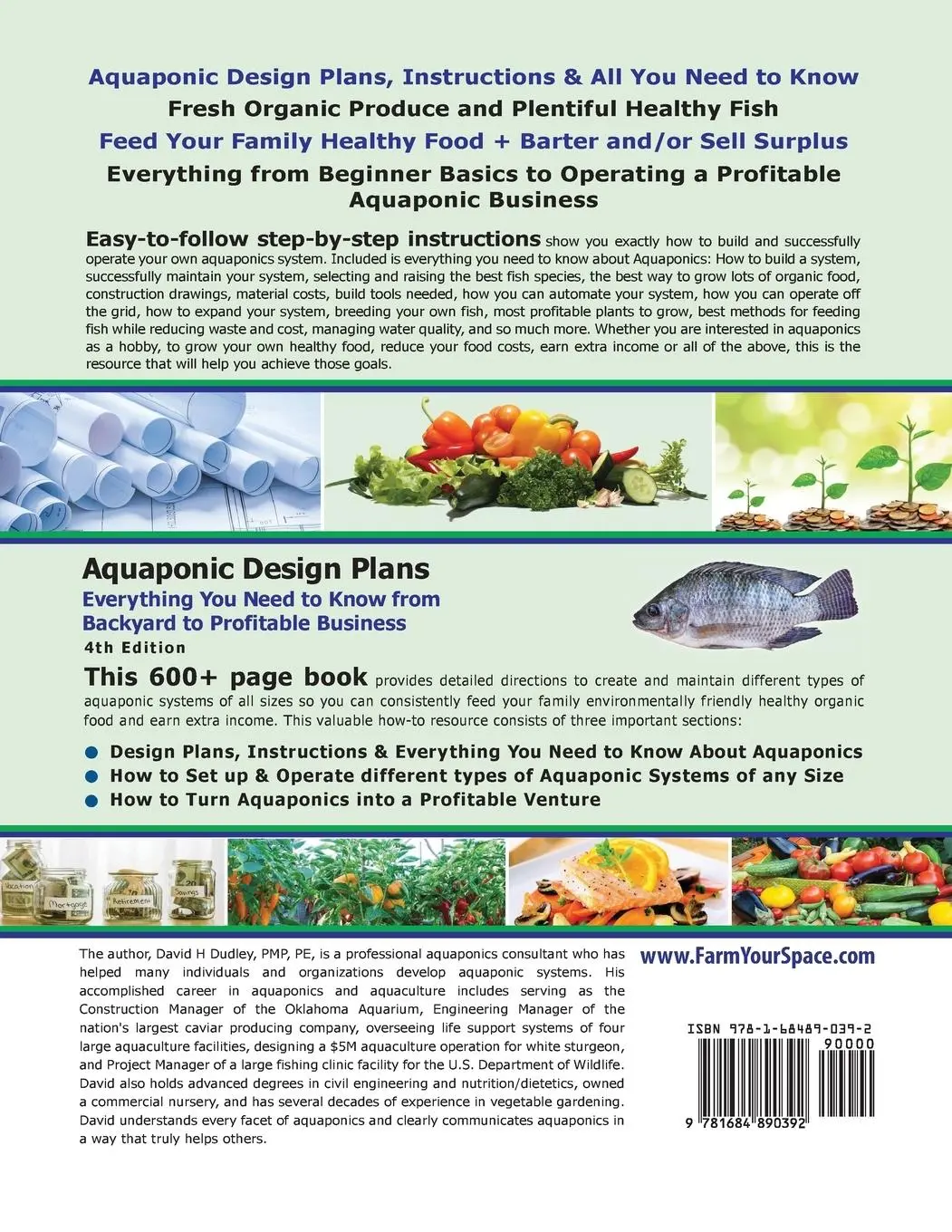 Rückseite: 9781684890392 | Aquaponic Design Plans Everything You Needs to Know | David H Dudley