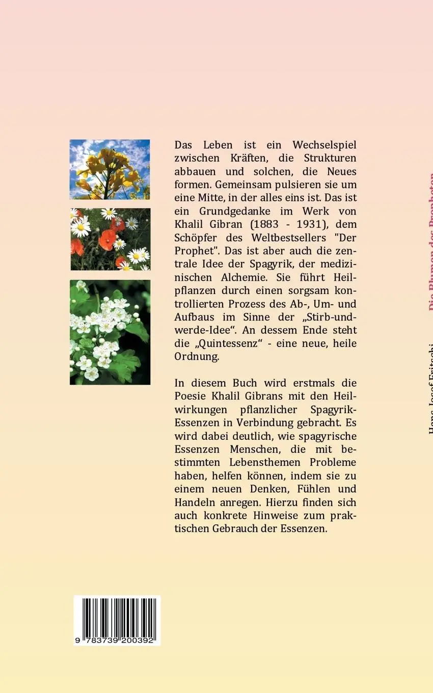 Rückseite: 9783739200392 | Die Blumen des Propheten | Hans-Josef Fritschi | Taschenbuch | 96 S.
