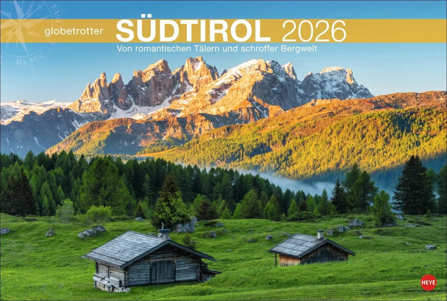 Cover: 9783756410392 | Südtirol Globetrotter Kalender 2026 - Von romantischen Tälern und...