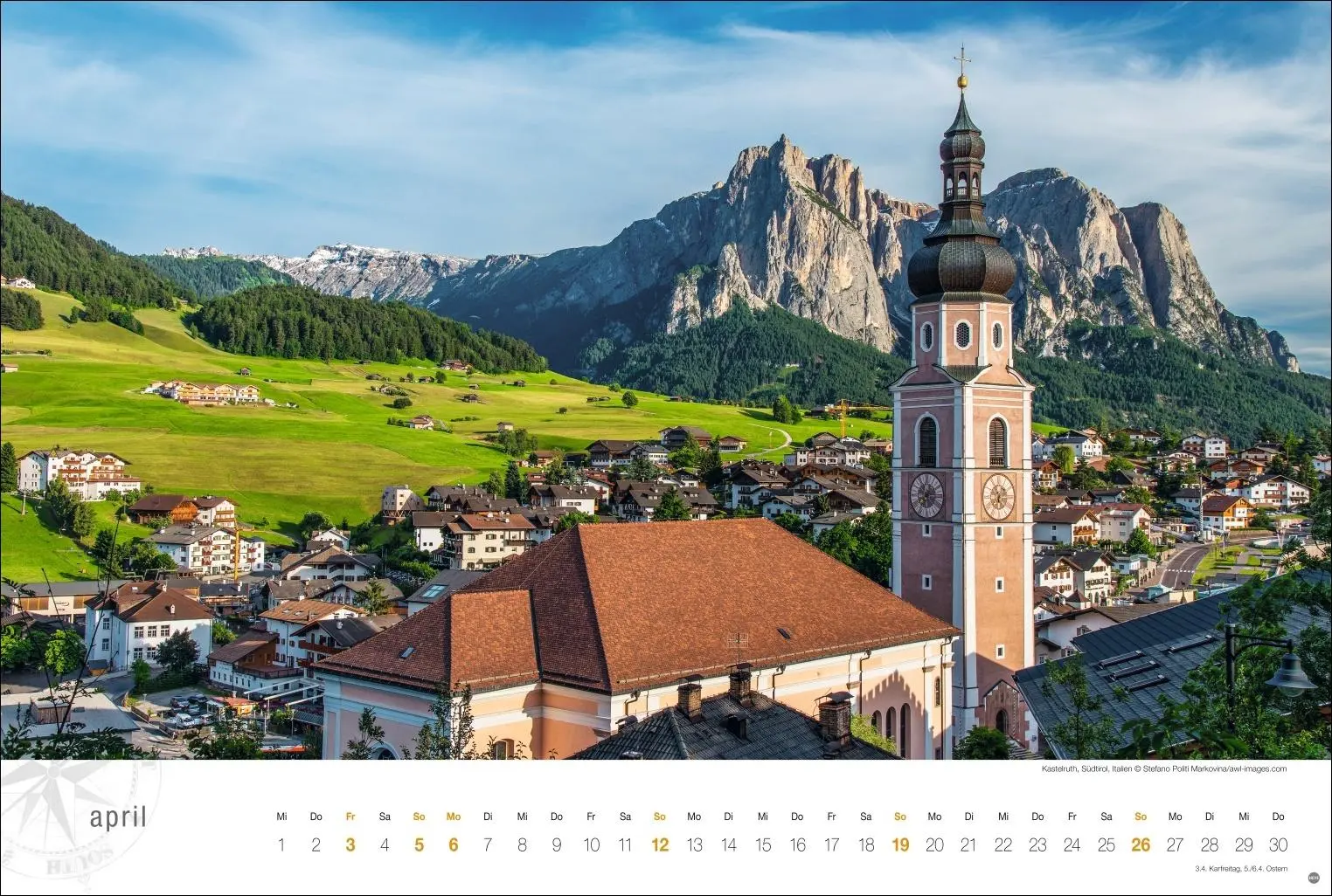 Bild: 9783756410392 | Südtirol Globetrotter Kalender 2026 - Von romantischen Tälern und...