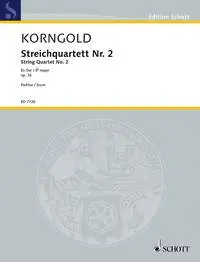 Cover: 9790001080392 | String Quartet No. 2 op. 26 | Eb major | Erich Wolfgang Korngold