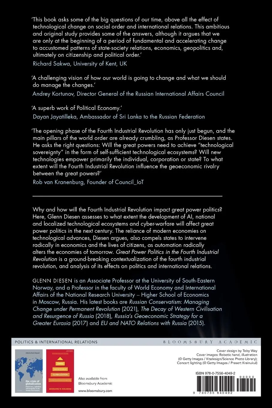 Rückseite: 9780755640492 | Great Power Politics in the Fourth Industrial Revolution | Diesen