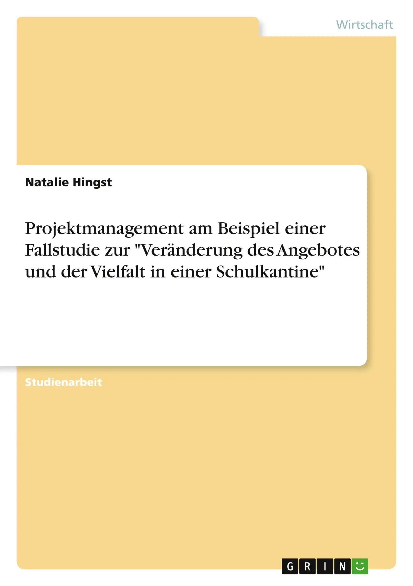 Cover: 9783346160492 | Projektmanagement am Beispiel einer Fallstudie zur "Veränderung des...