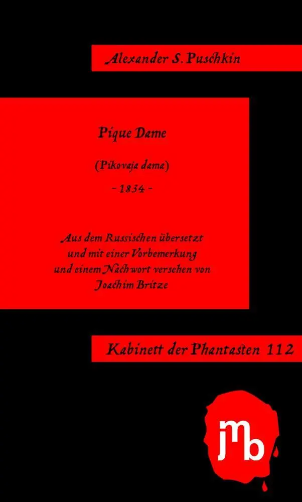Cover: 9783959450492 | Pique Dame | Alexander S. Puschkin | Taschenbuch | 70 S. | Deutsch