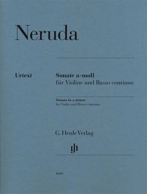 Cover: 9790201810492 | Neruda, J: Sonate a-moll für Violine und Basso continuo | Neruda