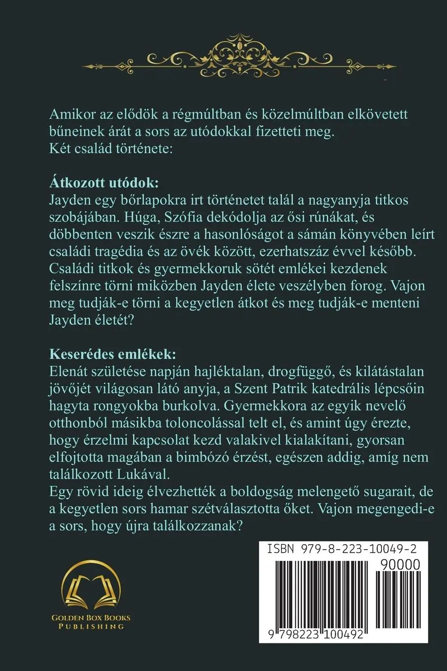 Rückseite: 9798223100492 | A sötét múlt árnyékában | Erika M Szabo | Taschenbuch | Ungarisch