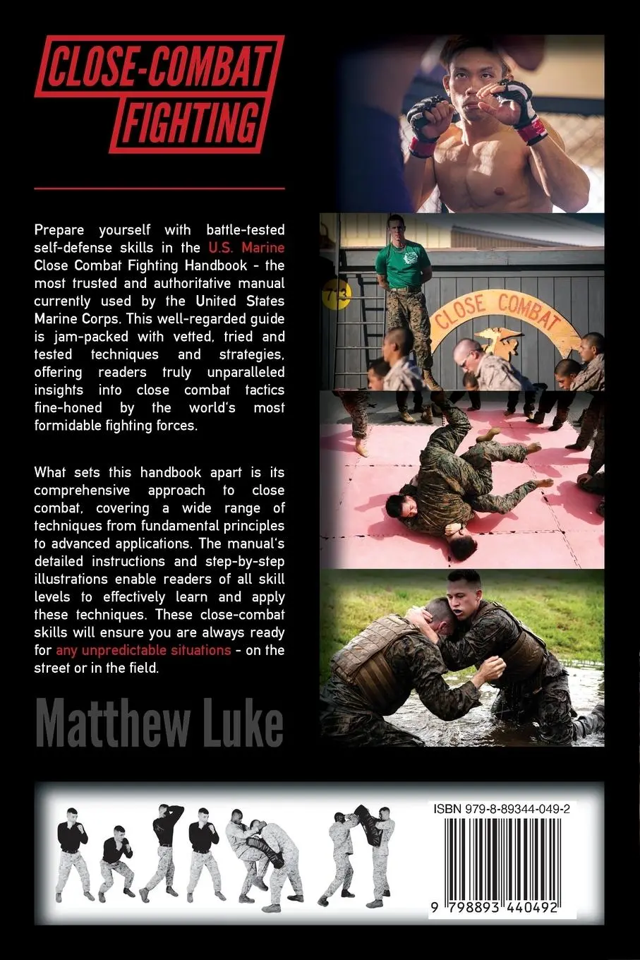 Rückseite: 9798893440492 | U.S. Marine Close Combat Fighting Handbook | Corps | Taschenbuch