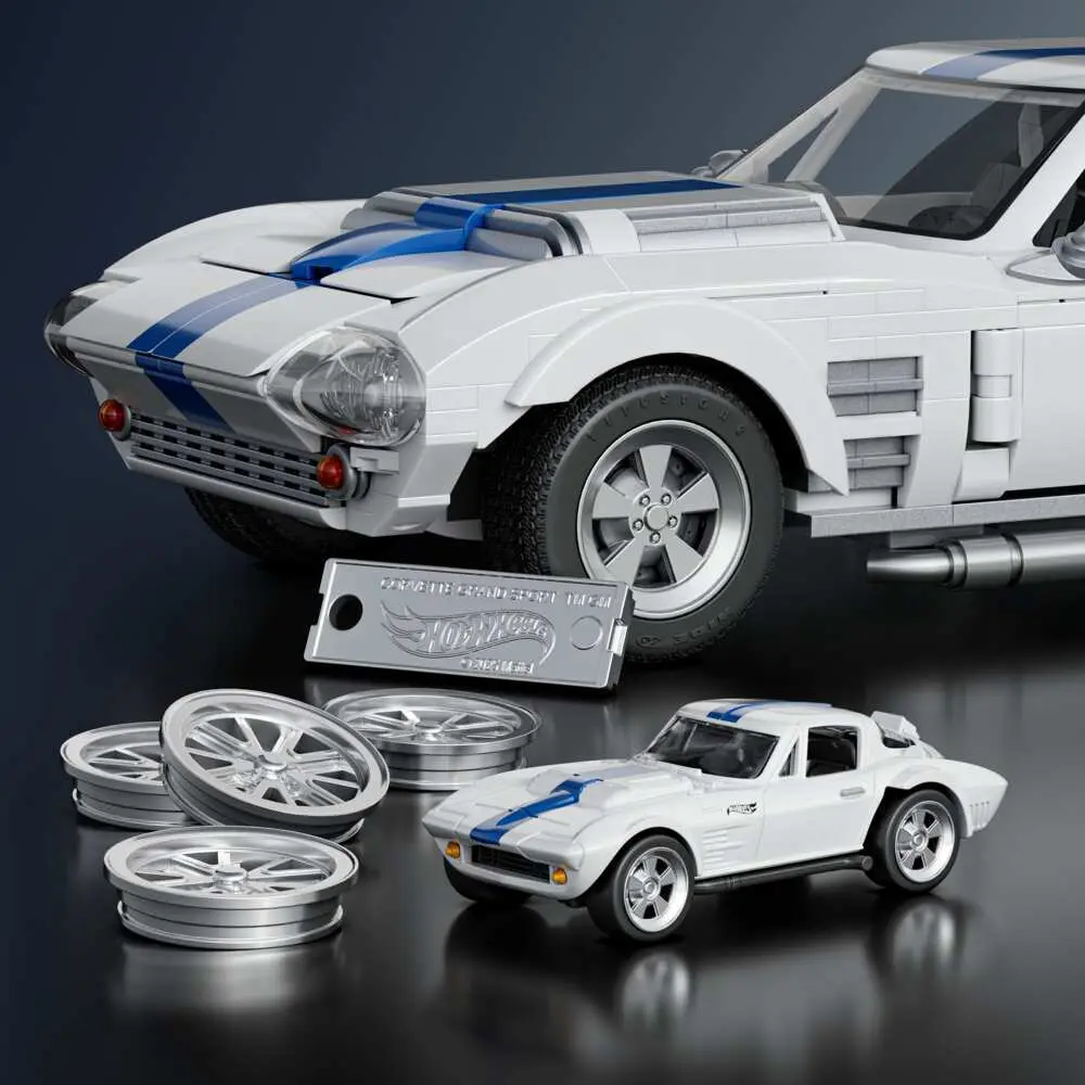 Bild: 194735320592 | Mattel Brick Shop HW ELITE SERIES CORVETTE | Offene Verpackung | JGR31