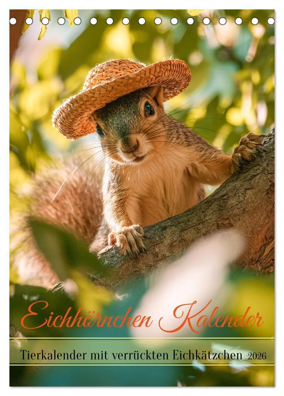 Cover: 9783516670592 | Eichhörnchen Kalender - Tierkalender mit verrückten Eichkätzchen...