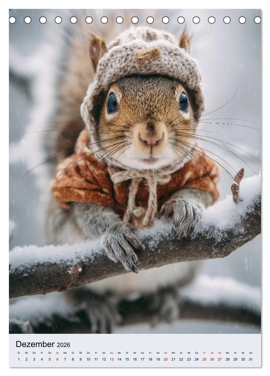 Bild: 9783516670592 | Eichhörnchen Kalender - Tierkalender mit verrückten Eichkätzchen...