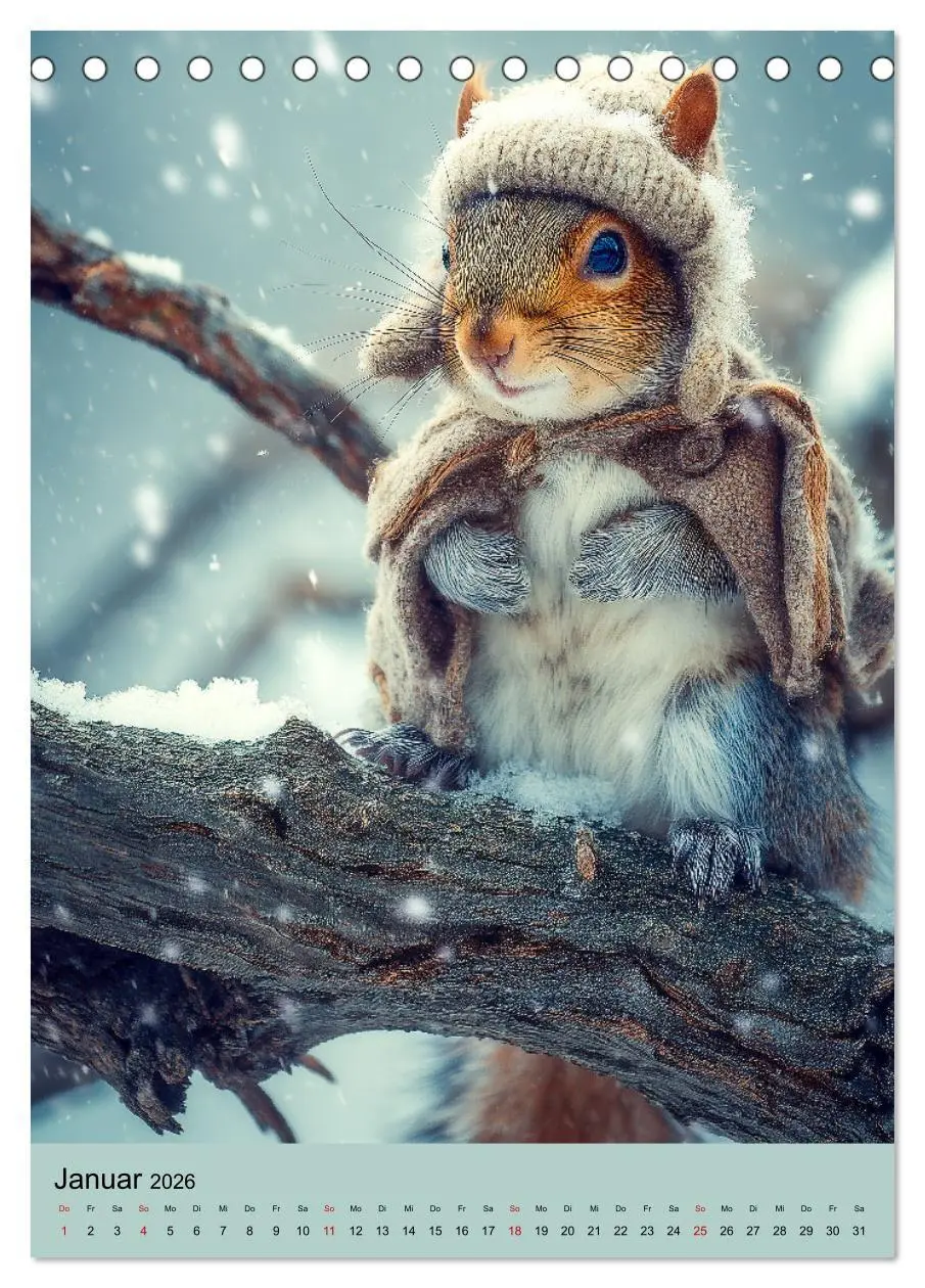 Bild: 9783516670592 | Eichhörnchen Kalender - Tierkalender mit verrückten Eichkätzchen...