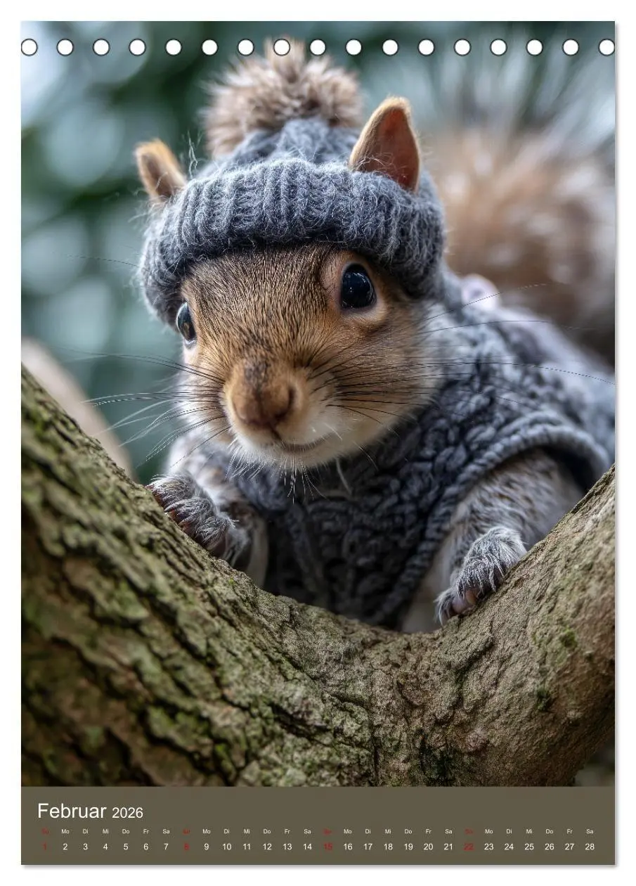 Bild: 9783516670592 | Eichhörnchen Kalender - Tierkalender mit verrückten Eichkätzchen...