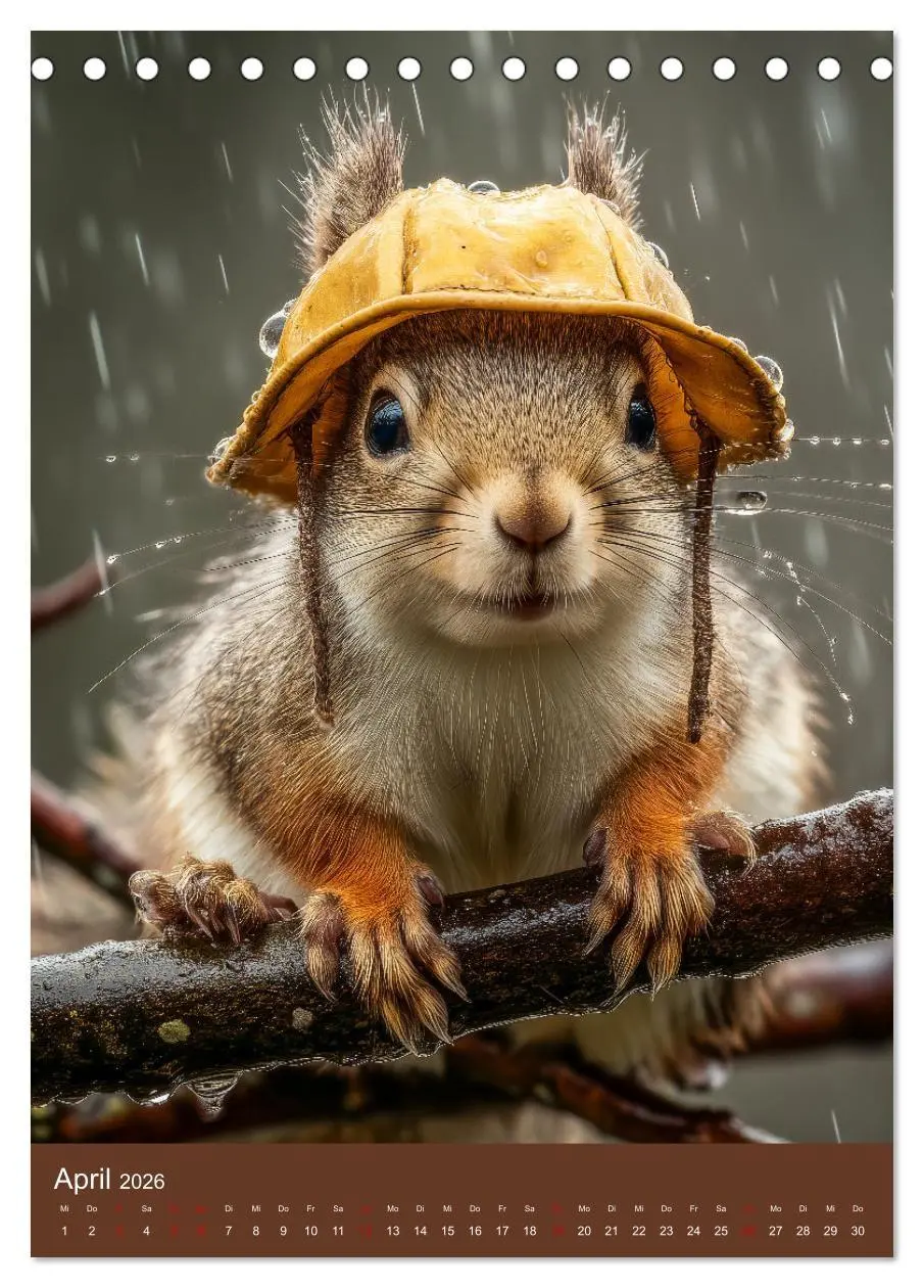 Bild: 9783516670592 | Eichhörnchen Kalender - Tierkalender mit verrückten Eichkätzchen...