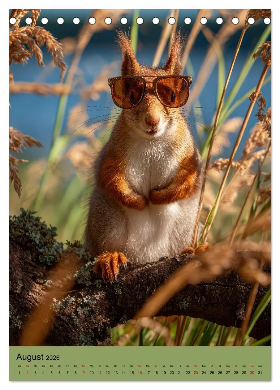 Bild: 9783516670592 | Eichhörnchen Kalender - Tierkalender mit verrückten Eichkätzchen...