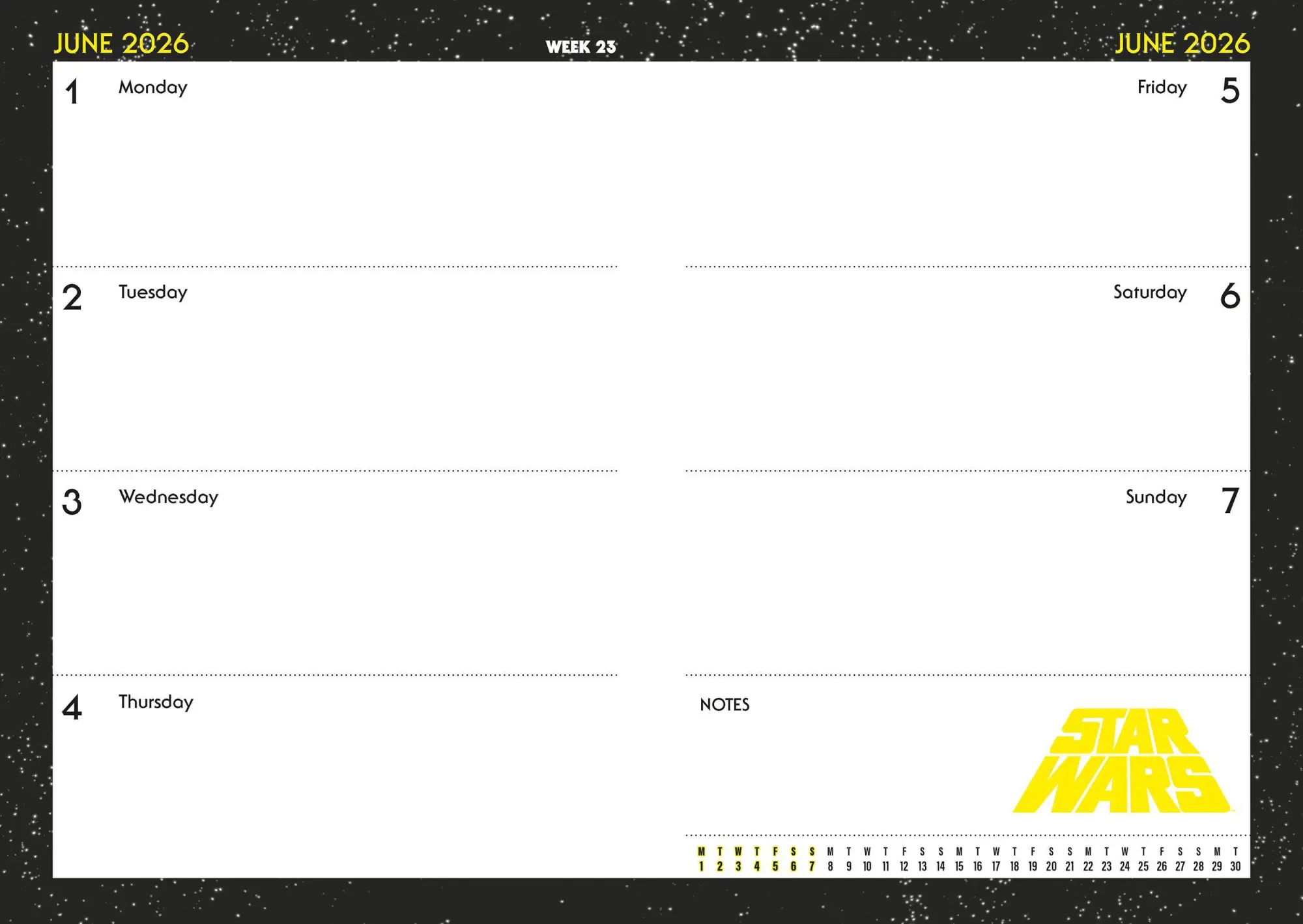 Bild: 9783803530592 | Star Wars - A5-Tischkalender 2026 | Danilo Promotion Ltd | Kalender